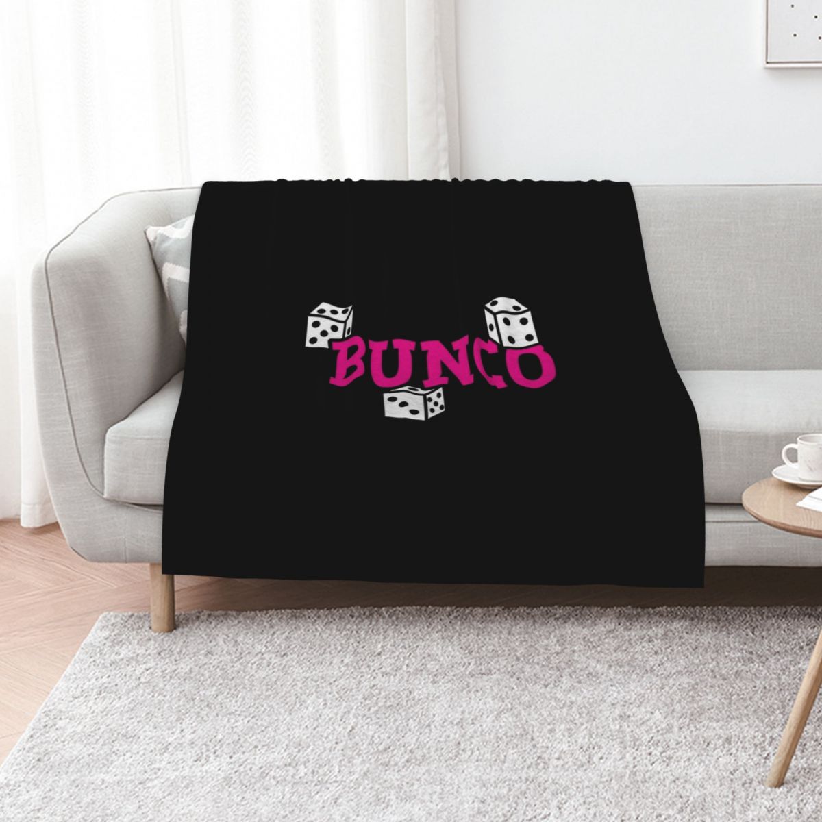 Space Blanket Heavy - Manta de diseño Bunco Spaced Dice,