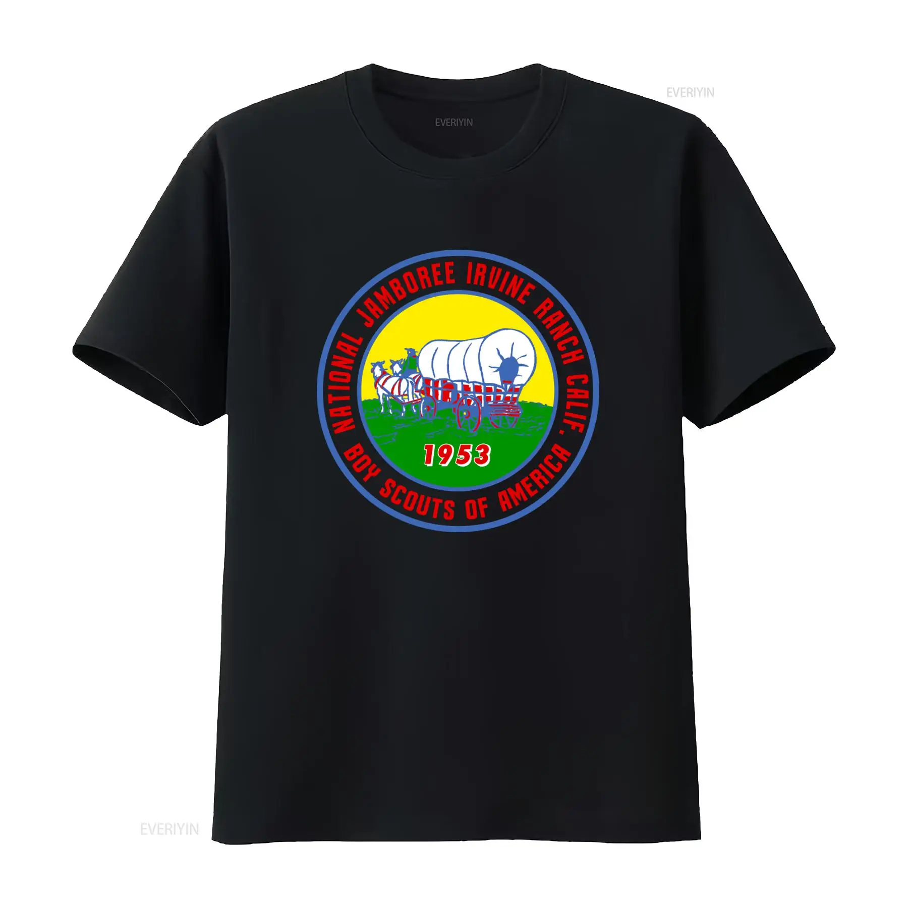 Outdoor Adventure America - Camiseta Vintage de 1953 de los