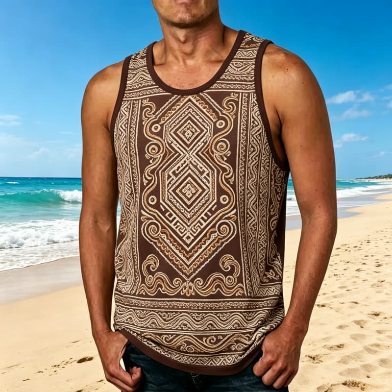 Un chaleco con estampado artís - Outdoor Adventure Vacations reseña y precio