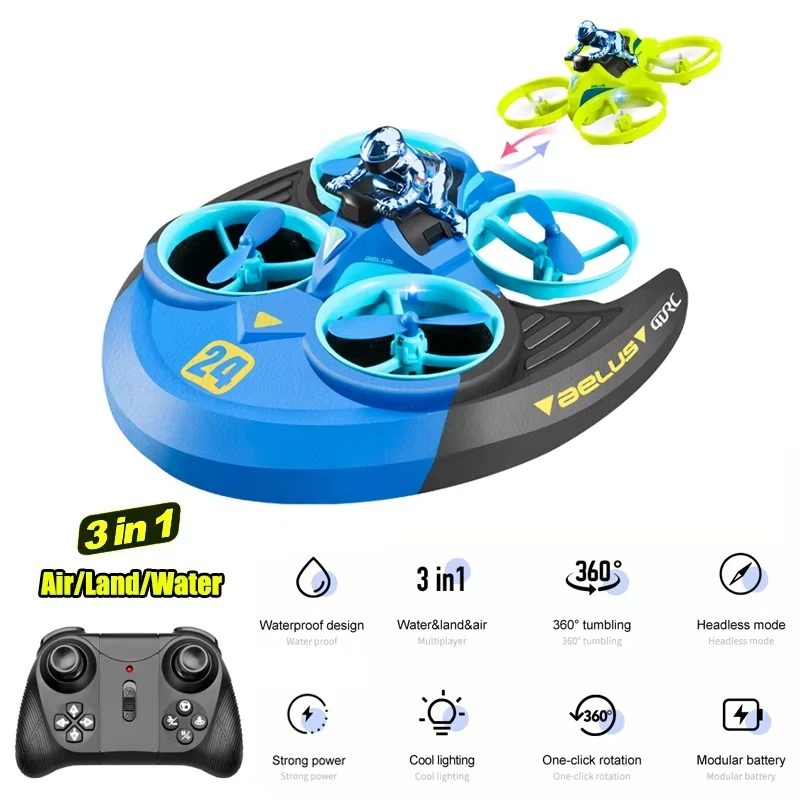 3 en 1 Land Air Sea RC avión h - Outdoor Adventure Boys reseña y precio
