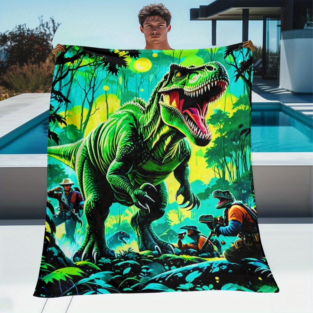 Manta polar de dinosaurio T Re - Outdoor Adventure Boys reseña y precio