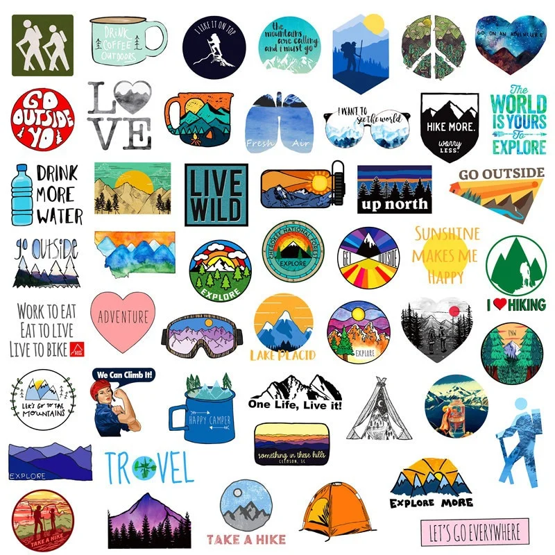 Pegatinas de senderismo de ave - Outdoor Adventure And Travel reseña y precio