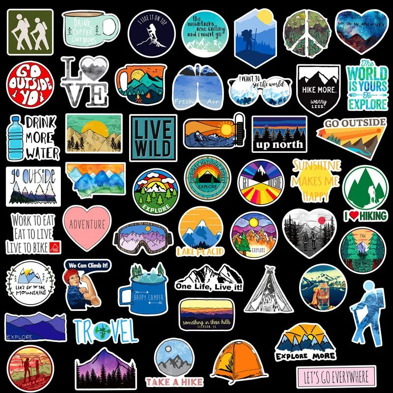 Pegatinas de senderismo de ave - Outdoor Adventure And Travel reseña y precio