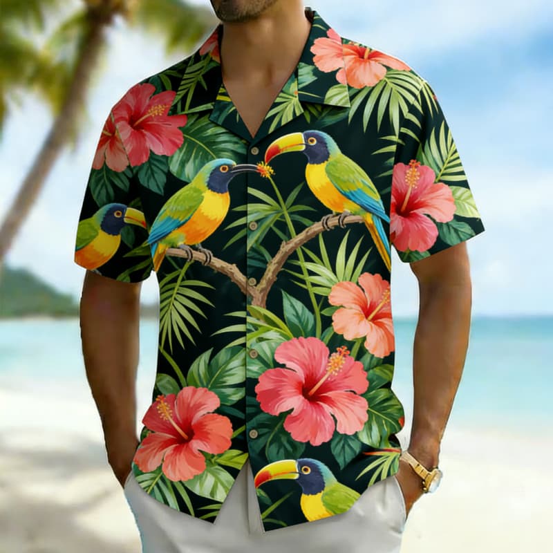 Camisa de hombre con estampado - Outdoor Adventure Vacations reseña y precio