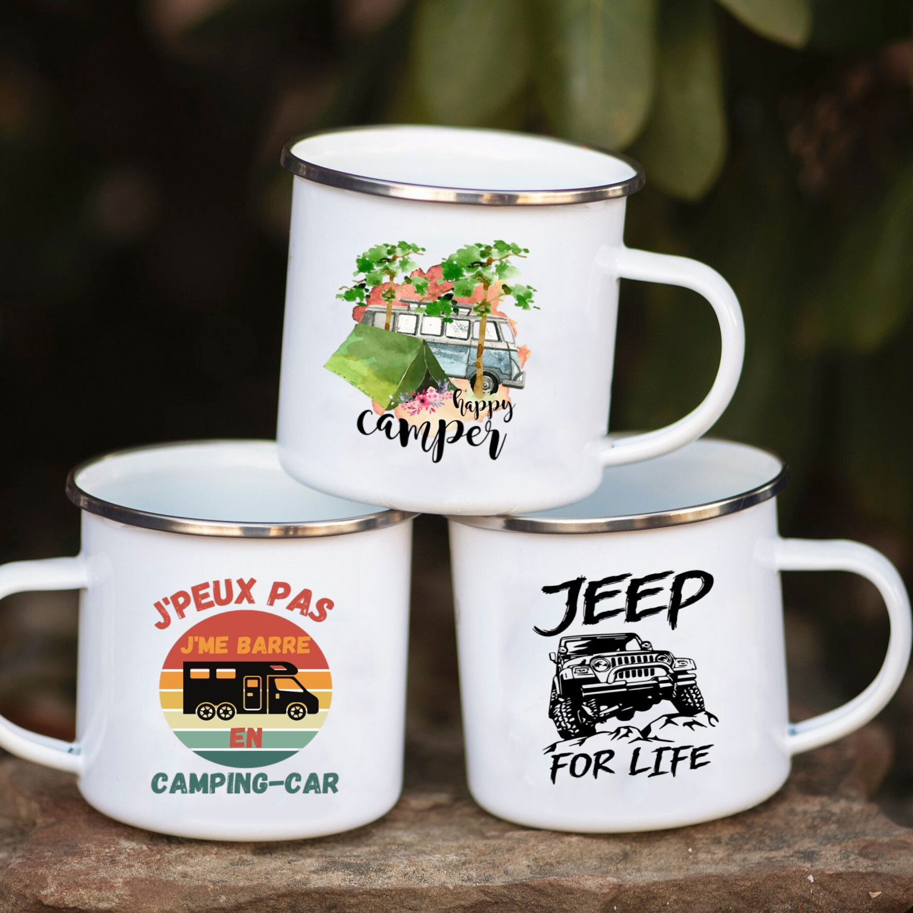 Taza de Esmalte para Autocarav - Outdoor Adventure And Travel reseña y precio
