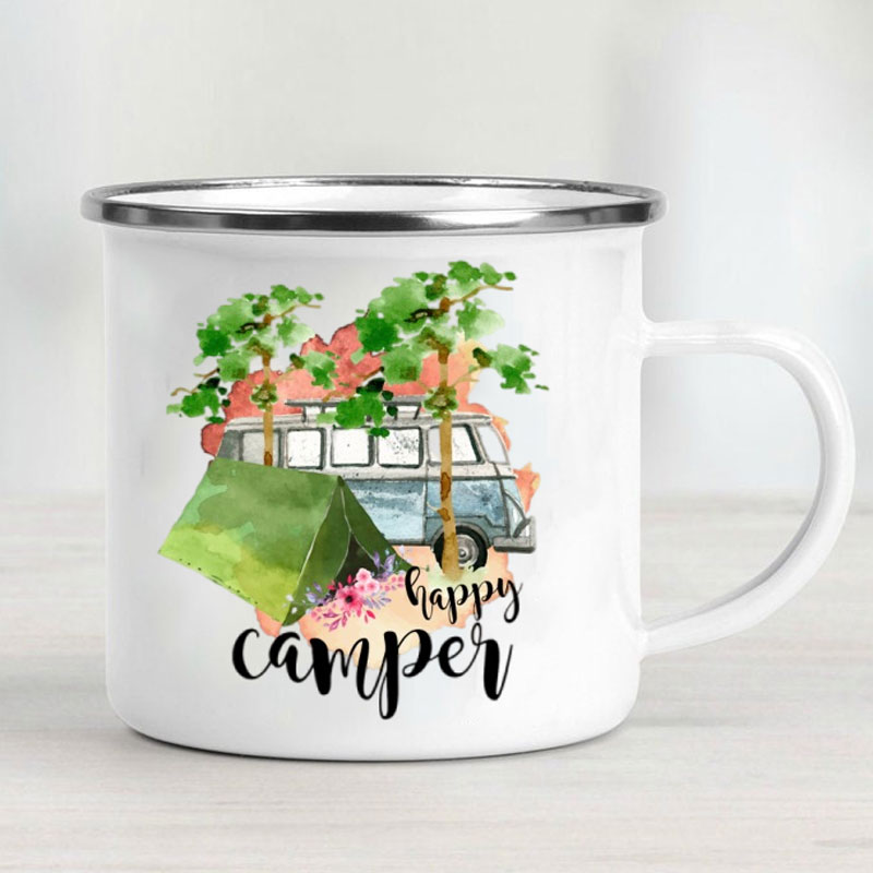 Taza de Esmalte para Autocarav - Outdoor Adventure And Travel reseña y precio