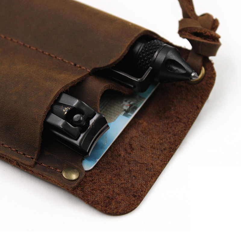 Funda organizadora EDC de cuer - Fire Piston Starter reseña y precio